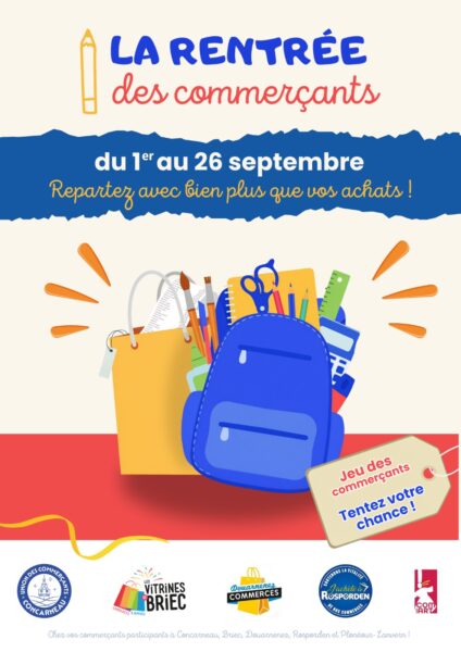 Affiche rentrée des commerçants